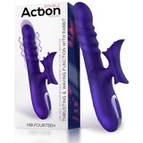 Action No. Fourteen Thrusting & Waving Function with Rabbit Liquid Silicone Purple Cijene