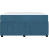  Posteljni okvir z vzmetnico Modra 140 x 200 cm Žamet | Shoptok.si