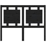  Uzglavlje za krevet crno 125,5 x 4 x 100 cm od masivne borovine | Eponuda.com