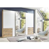 MID.YOU Omara Z Drsnimi Vrati Level 36a, Bela, B. Hrasta, Ogledalo | Shoptok.si