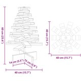  Drveno ukrasno božićno drvce 60 cm od masivne borovine | shoptok.hr