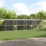 Pasja lopa s shranjevanjem 4 pcs srebrna 8 x 2 x 2 m Jeklo - - Srebrna - 89.2 - 8 x 2 x 2 m - 2025-vidaXL-TOPSELLER