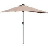 vidaXL Vrtni suncobran Sivo-smeđa 294 x 150 x 223 cm tkanina | shoptok.hr