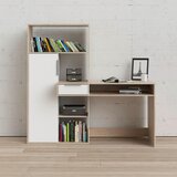 MID.YOU PISALNA MIZA leseni material bela, barve hrasta | Shoptok.si