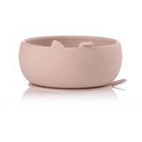 Jane silikonska posuda za hranjenje + žlica, Pale | shoptok.hr