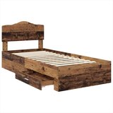  Okvir za krevet Staro drvo 100 x 200 cm Konstruirano drvo | shoptok.hr
