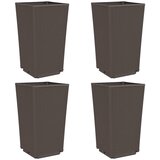  Vrtne sadilice 4 kom smeđe 32,5 x 32,5 x 57 cm od PP-a | Eponuda.ba