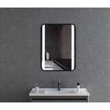 Hydra PRAVOUGAONO LED OGLEDALO SA CRNIM RAMOM 80x60 DH-6080BLMB