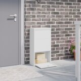 vidaXL Poštni nabiralnik za pakete bela 44x22x82 cm jeklo | Shoptok.si