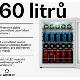 Klarstein Hladnjak za pića Beersafe sa staklenim zrcalnim vratima | 64 x 48 cm | 60 litara | 85 W | Bijela | shoptok.hr