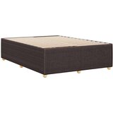  Okvir za krevet bez madraca tamnosmeđi 140 x 190 cm od tkanine | shoptok.hr