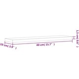 vidaXL Zidne police 4 kom boja hrasta 40x10x1 5 cm konstruirano drvo | shoptok.hr