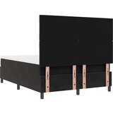 vidaXL Box Spring postelja z vzmetnico Črna 160x200 cm Žamet, (22051423) | Shoptok.si