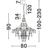 Nova Luce Metalna LED viseća svjetiljka u zlatnoj boji ø 80 cm Goro – | shoptok.hr