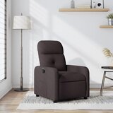 Maison Chic Naslanjač - Relax naslanjač temno rjavo blago, (22040231) | Shoptok.si