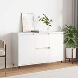 Komoda bijela 101,5x35x70 cm od konstruiranog drva | shoptok.hr