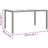 vidaXL 7-dijelni vrtni bistro set od poliratana s jastucima bež | shoptok.hr