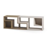 Marckeric Bijela/u prirodnoj boji kutna TV komoda u dekoru hrasta 145x45x35 cm Glina – | shoptok.hr