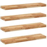  Plutajuće police 4 kom 80x20x4 cm Masivno drvo akacije s uljnim premazom | shoptok.hr