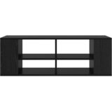  Set TV komoda Crni hrast 102 x 35 x 35 cm Konstruirano drvo | shoptok.hr