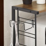 SoBuy stojalo za mikrovalovno pečico rjave barve v industrijskem slogu, (20815011) | Shoptok.si