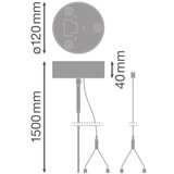 Ledvance Komplet za obešanje 1,5 m LN INV#4099854215537, (21224779) | Shoptok.si