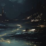  Zidni poster sa ekstra efektom - moonlit vaves | ePonuda.com