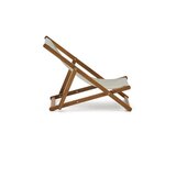 Kave Home svetlo siv zložljiv ležalnik za plažo iz akacijevega lesa la forma adredna | Shoptok.si