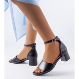 Gemre Black block heel sandals Mulberry | ePonuda.com