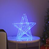  3D Zvijezda s 50 LED svjetlima Plava 55 x 53.5 x 10 cm Akril | shoptok.hr