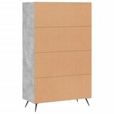  Visoka komoda boja betona 69,5 x 31 x 115 cm konstruirano drvo | shoptok.hr