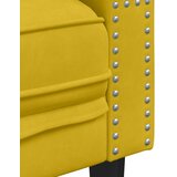  Chesterfield sofa s jastucima za 2 osobe, žuti baršun | shoptok.hr