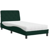  Krevet s madracem tamnozeleni 80 x 200 cm baršunasti | shoptok.hr