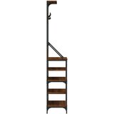  Stalak za odjeću i cipele smeđa boja hrasta 70x34x184 cm | shoptok.hr