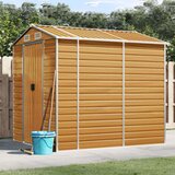 vidaXL vrtna lopa svetlo rjava 191x215x198 cm pocinkano jeklo | Shoptok.si