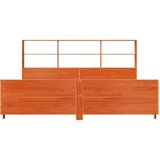  Posteljni okvir brez vzmetnice vošč. rjav 200x200 cm borovina, (21607111) | Shoptok.si