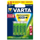 Varta 5670 - 3+1 kom Punjive AAA baterije ACCU Ni-MH, 800 mAh, 1,2 V | Eponuda.com