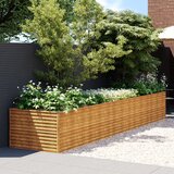 vidaXL Povišena vrtna gredica 479 x 100 x 69 cm od čelika COR-TEN | shoptok.hr