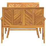  Set lounge namještaja za vrt 3 pcs Smeđa Čvrsto drvo akacije | Eponuda.com