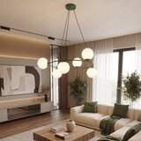  Luster na sajli AZURA 6xE14/10W/230V zelena/bela | Eponuda.com