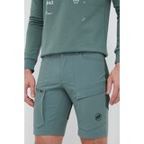 Mammut Pohodne kratke hlače Zinal Hybrid zelena barva | Shoptok.si