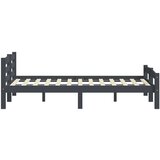  Posteljni okvir temno siv iz trdne borovine 200x200 cm, (20646392) | Shoptok.si