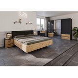 Premium Living Postelja Karpo, Siva, Barva Hrasta, 160x200 | Shoptok.si
