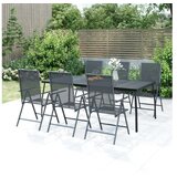  Vrtni stol antracit 200 x 100 x 72 cm od čelične mreže | shoptok.hr