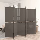 Sobna pregrada s 6 panela antracit 300 x 220 cm od tkanine | shoptok.hr