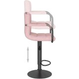  Barski stolček roza žamet, (20968099) | Shoptok.si