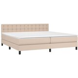  box spring s madracem cappuccino 200x200cm umjetna koža | shoptok.hr