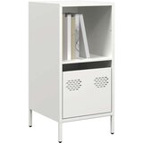 vidaXL Komoda bela 35x39x73,5 cm hladno valjano jeklo | Shoptok.si