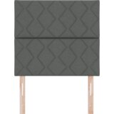 vidaXL Naslon za glavu s dijamantnim blokovima dizajn tamnosivi 90 cm tkanina, Naslon za glavu s dijamantnim blokovima dizajn tamnosivi 180 cm tkanina | shoptok.hr