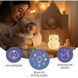 Zopa silikonska LED noćna lampica s glazbom – veličina L Owl | shoptok.hr
